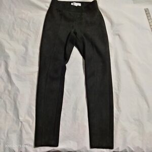 Old Navy Stevie Black Faux Suede Pants Size S Mid Rise Pull On Stretch